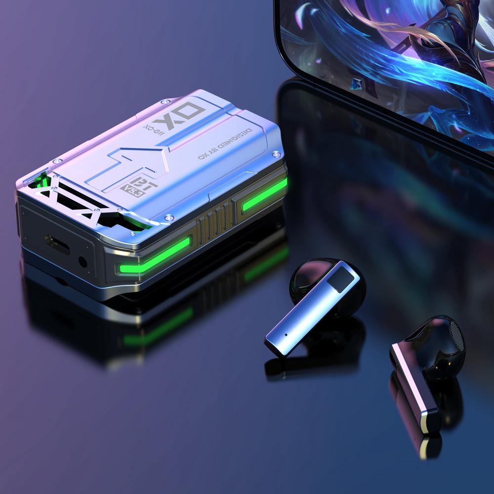 Наушники беспроводные геймерские TWS XO G11 Sword Rain Gaming Grey - фото 2