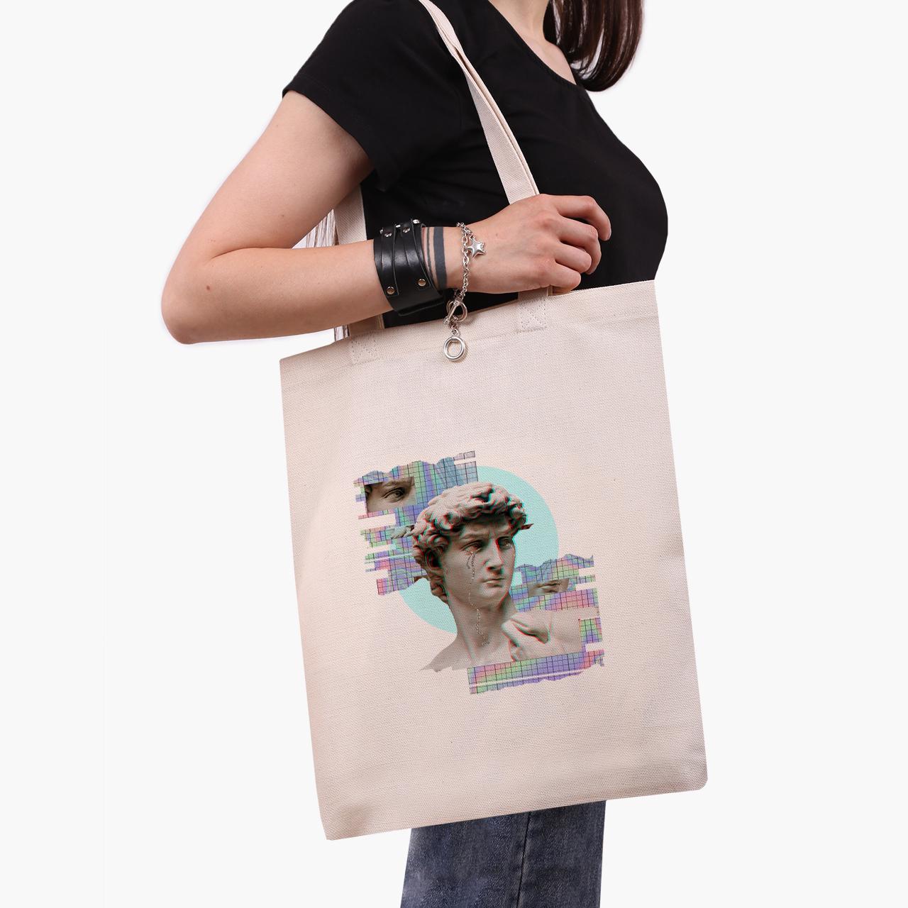 Эко сумка шоппер Renaissance David 41x35 см Бежевый (9227-1584-WT)