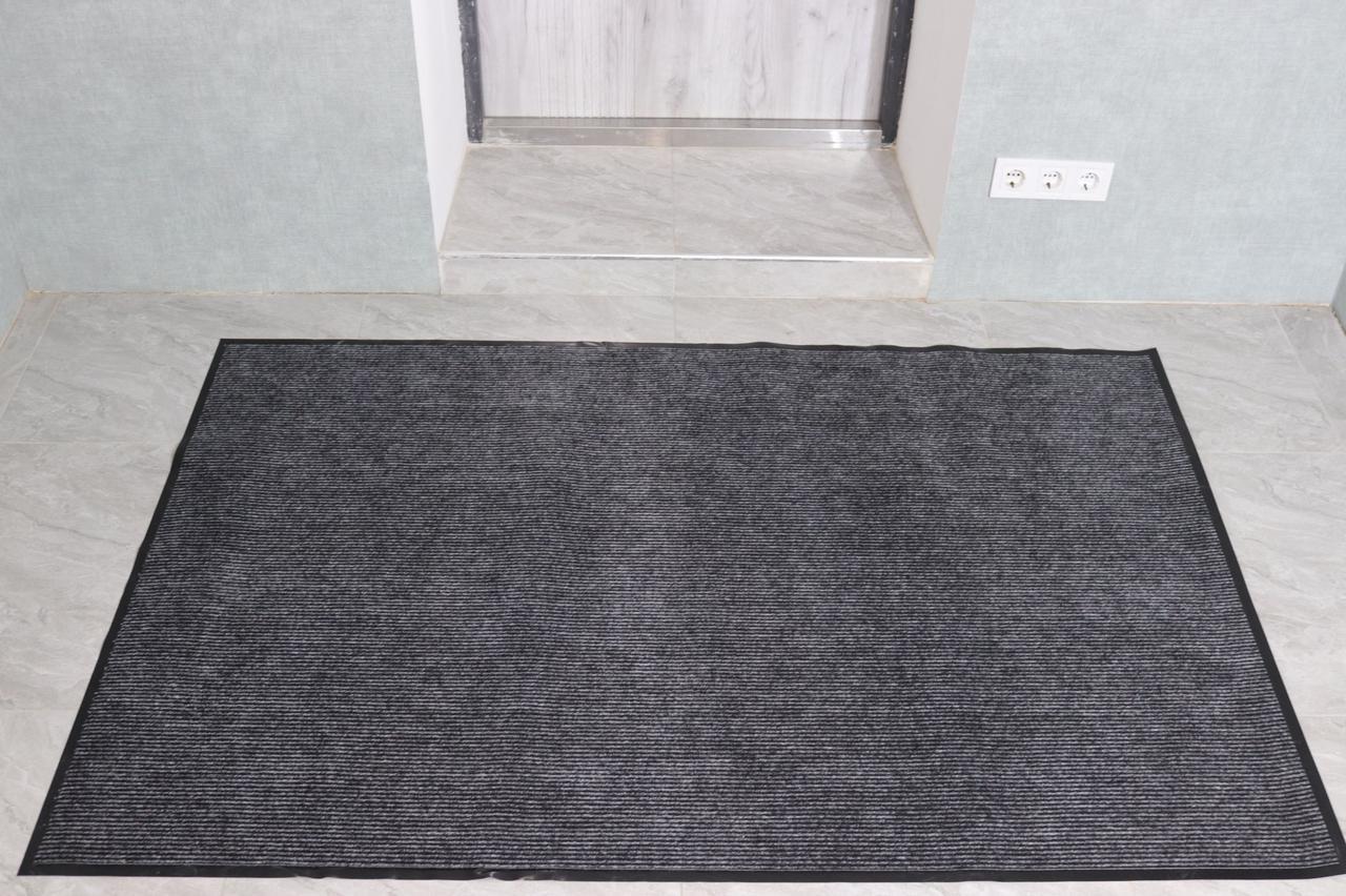 Коврик грязезащитный Ребро в прихожую 60x90 см (3006/grey)