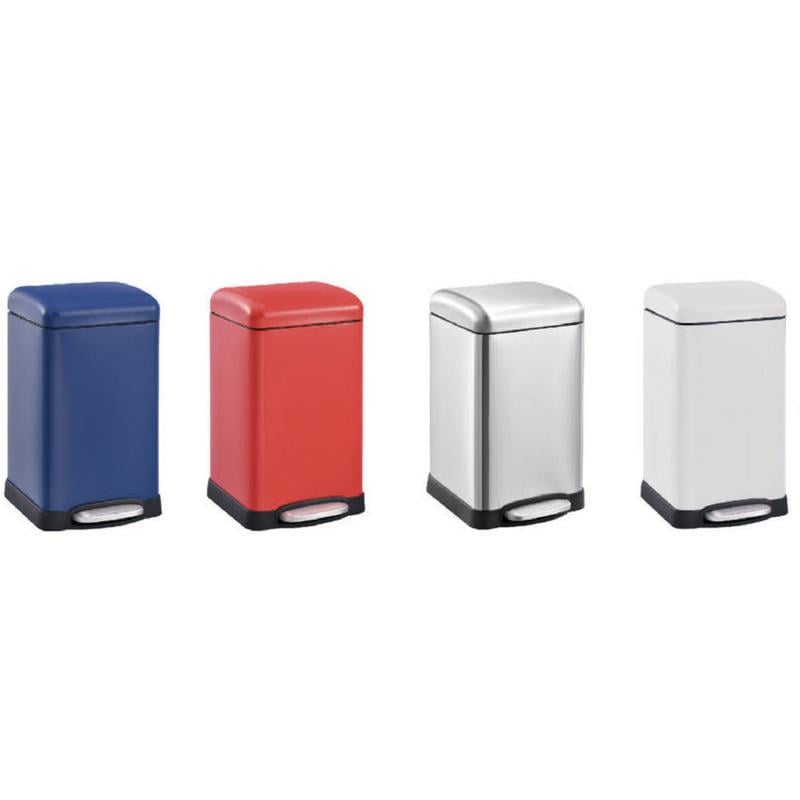 Мусорное ведро с плавным закрытием MIXXUS Style-TC0106 SS Color 6 л квадратное Нержавеющая сталь (OL-MI7092) - фото 5 Мусорное ведро с плавным закрытием MIXXUS Style-TC0106 SS Color 6 л квадратное Нержавеющая сталь (OL-MI7092) - фото 5