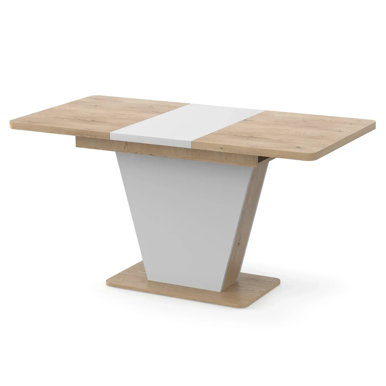 Обеденный стол раздвижной Neman Klayd 150/110х67,5х75 см Дуб кремона торро/Белый (239271)
