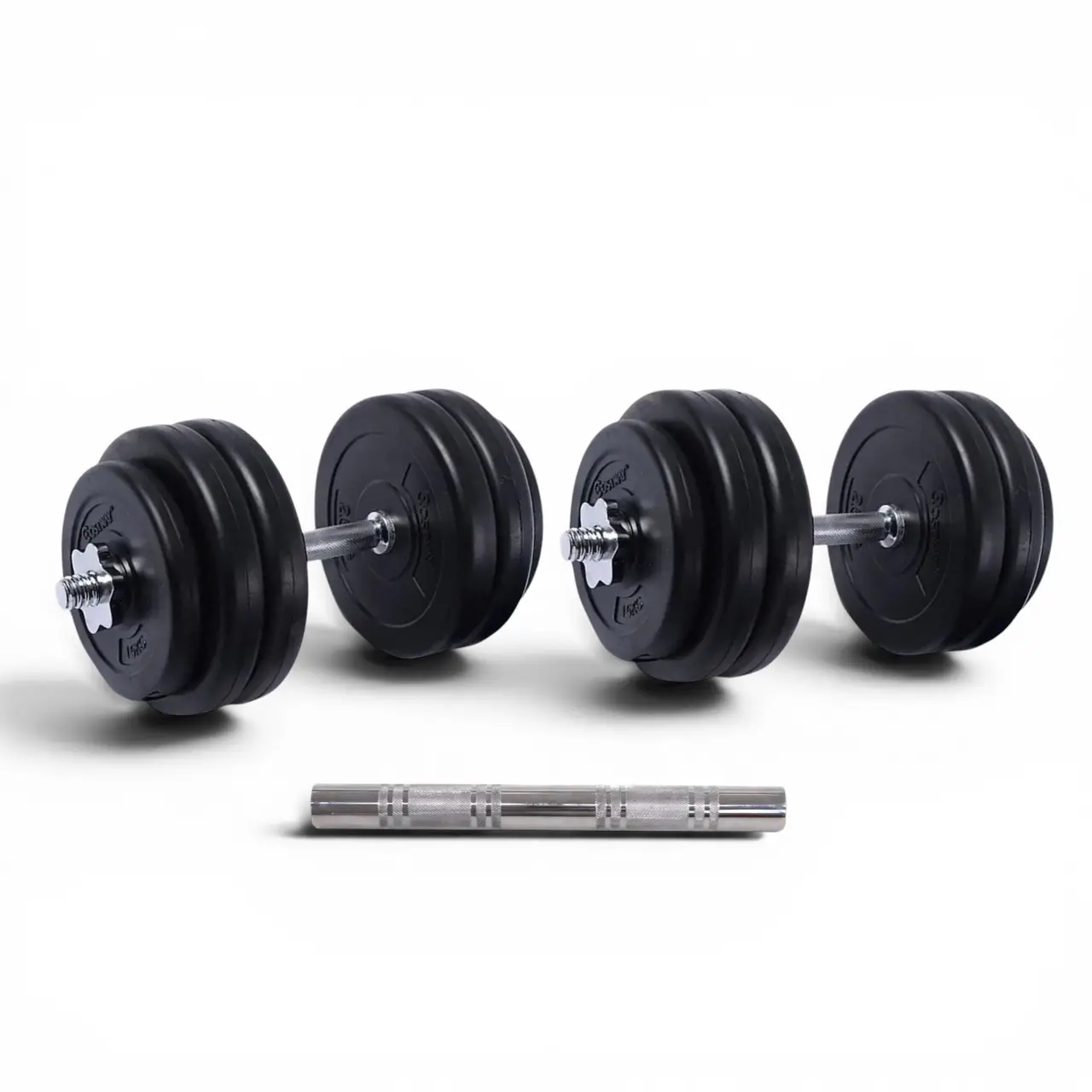 Гантели разборные SportMoment с соединителем 2х28 кг (DB-SET-56-CMP)