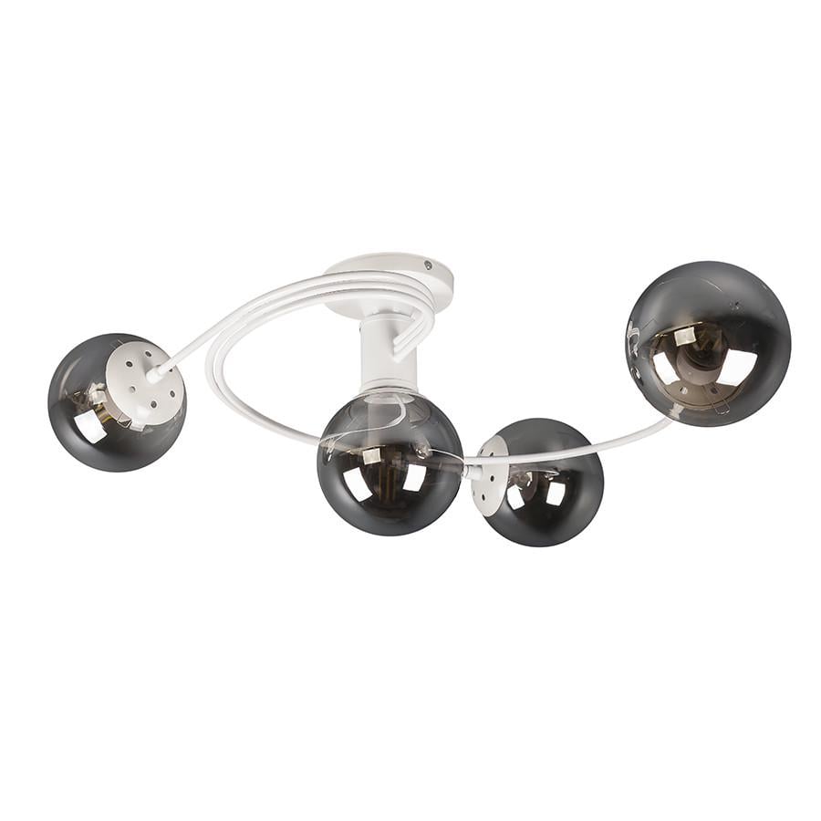 Люстра 761LX04-4 WH+BK Белый/Черный (LVS3051) - фото 1