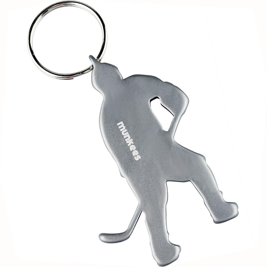 Брелок-открывашка Munkees 3497  Icehockey Player Grey