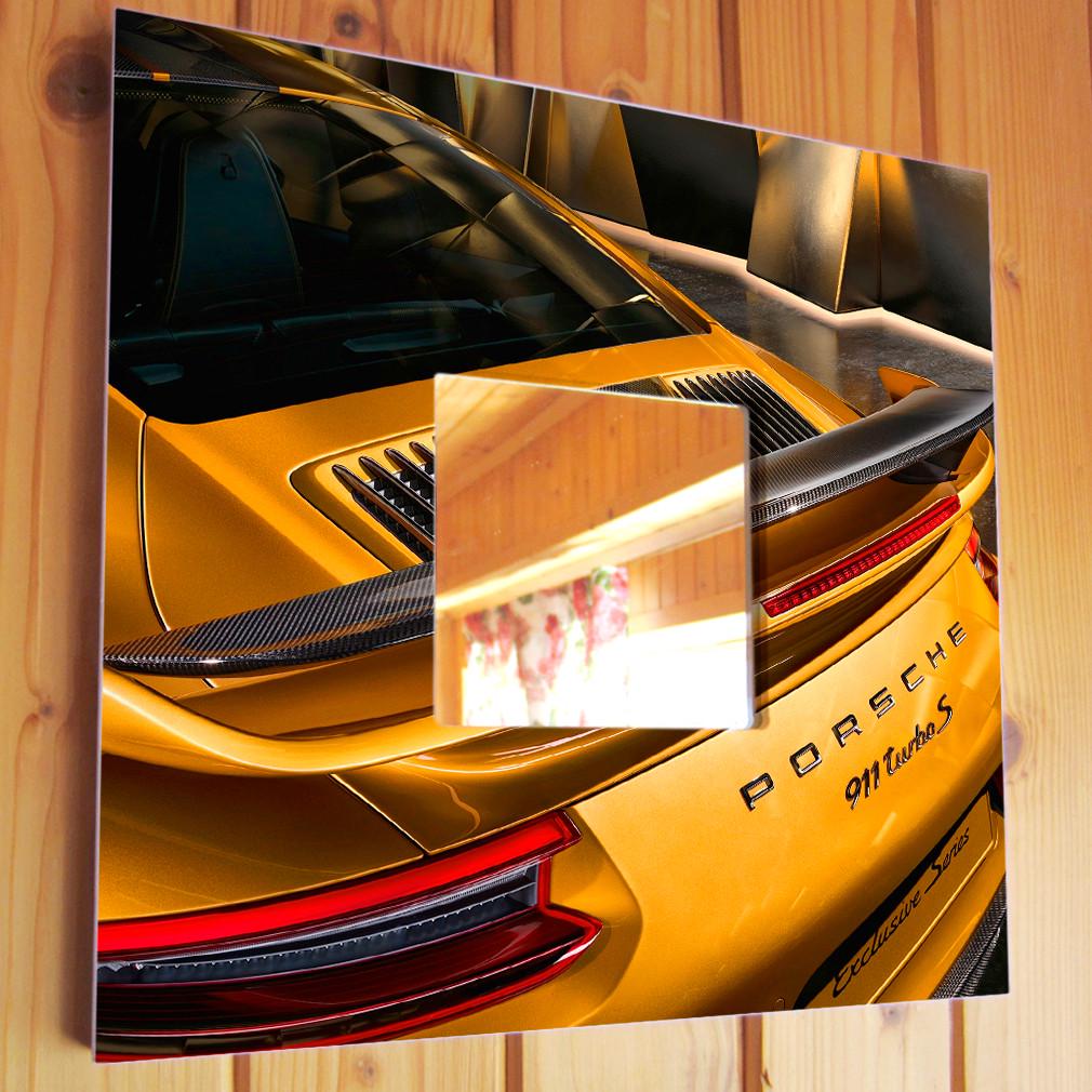 Зеркало декоративное Porsche 911 260х260 мм (M03870)