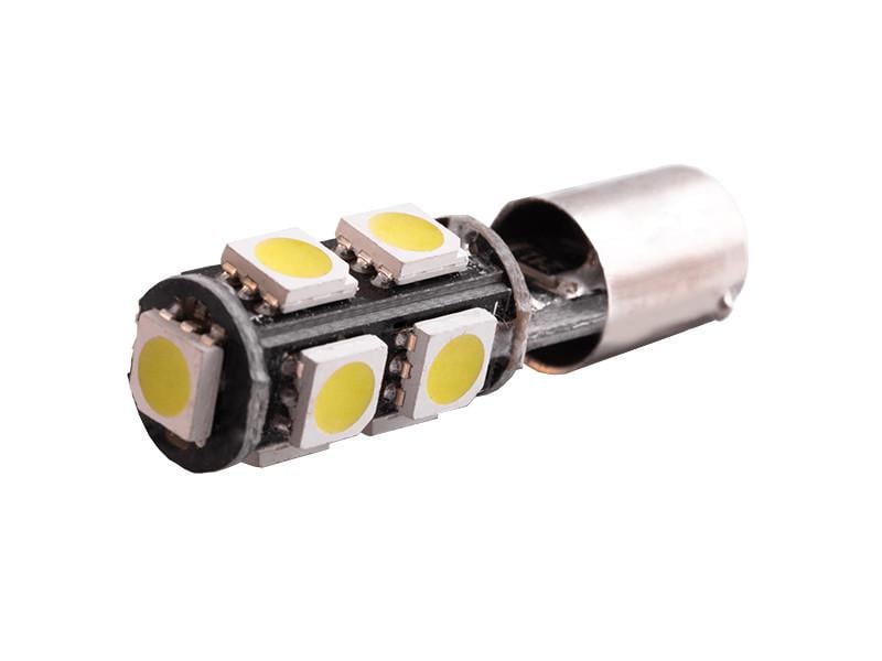 Автолампа светодиодная BA9S T4W с обманкой 12 В SMD5050-9led Белый (20)