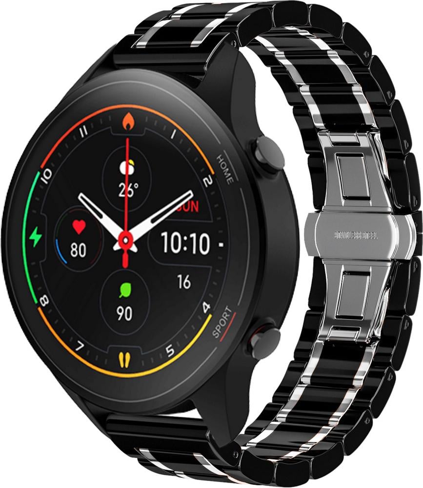 Ремінець керамічний Ceramo для Xiaomi Mi Watch Black/White (28712-1E) Ремінець керамічний Ceramo для Xiaomi Mi Watch Black/White (28712-1E)
