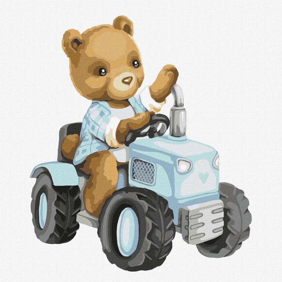 Картина по номерам Идейка Упорный рабочий 30х30 см (KHO2392)