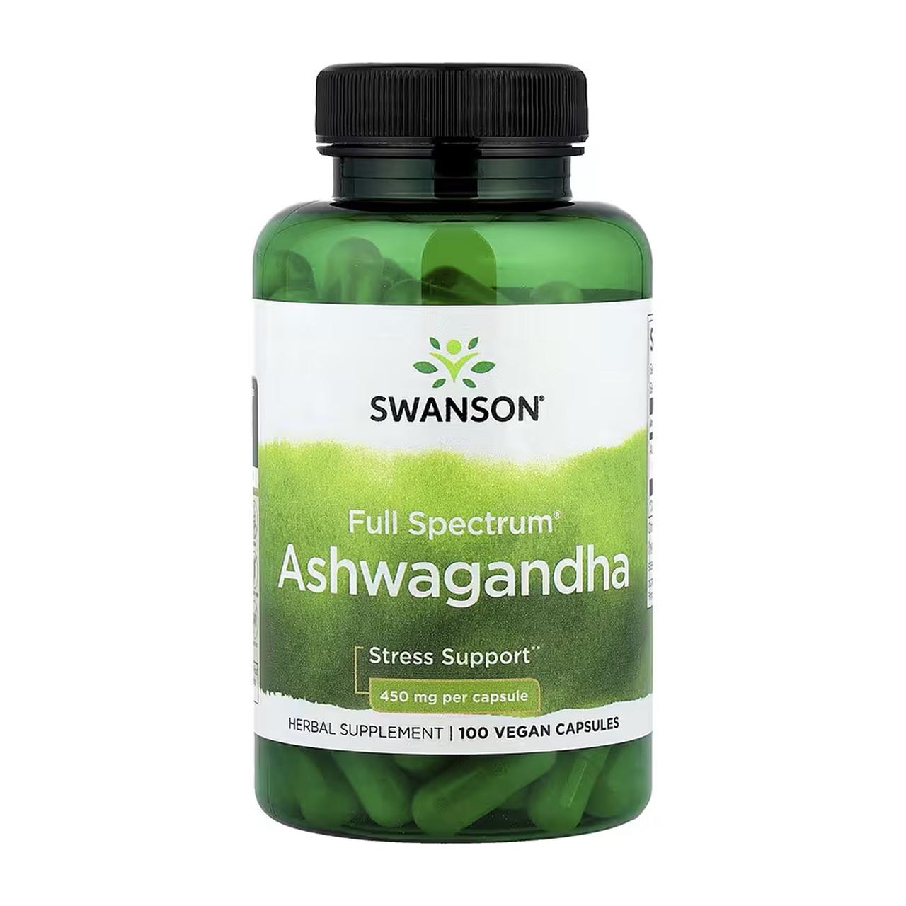 Ашваганда Swanson Ashwagandha 450 мг 100 капсул