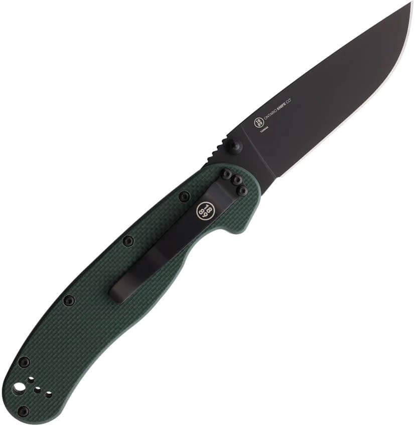 Ніж Ontario Rat Model 1 Forest Green G-10 S35VN Black (С8991) - фото 3