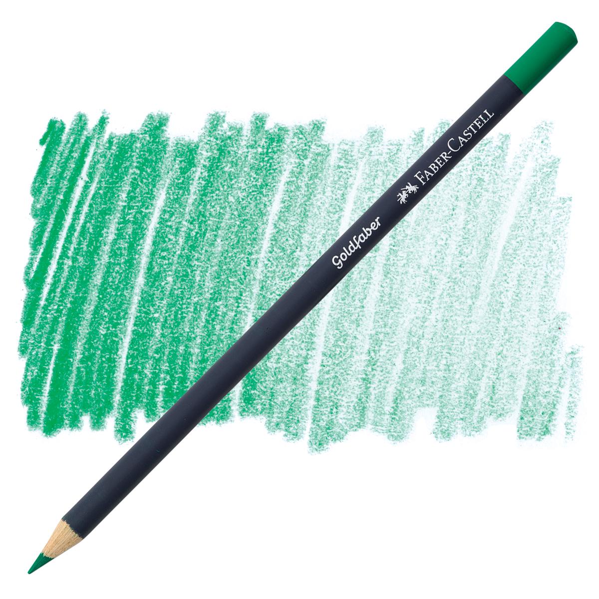 Карандаш цветной Faber-Castell GoldFaber 163 Emerald Green (114763)