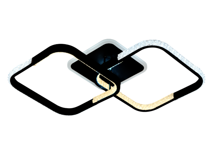 Люстра потолочная светодиодная Valeso с музыкальной колонкой/RGB подсветкой/пультом 49 Вт Черный с пультом (SP000052020)