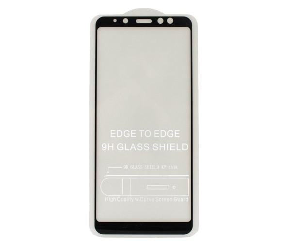 Защитное стекло Full Screen Full Glue 2.5D Tempered Glass для Samsung A730 Galaxy A8 Plus 2018 Black