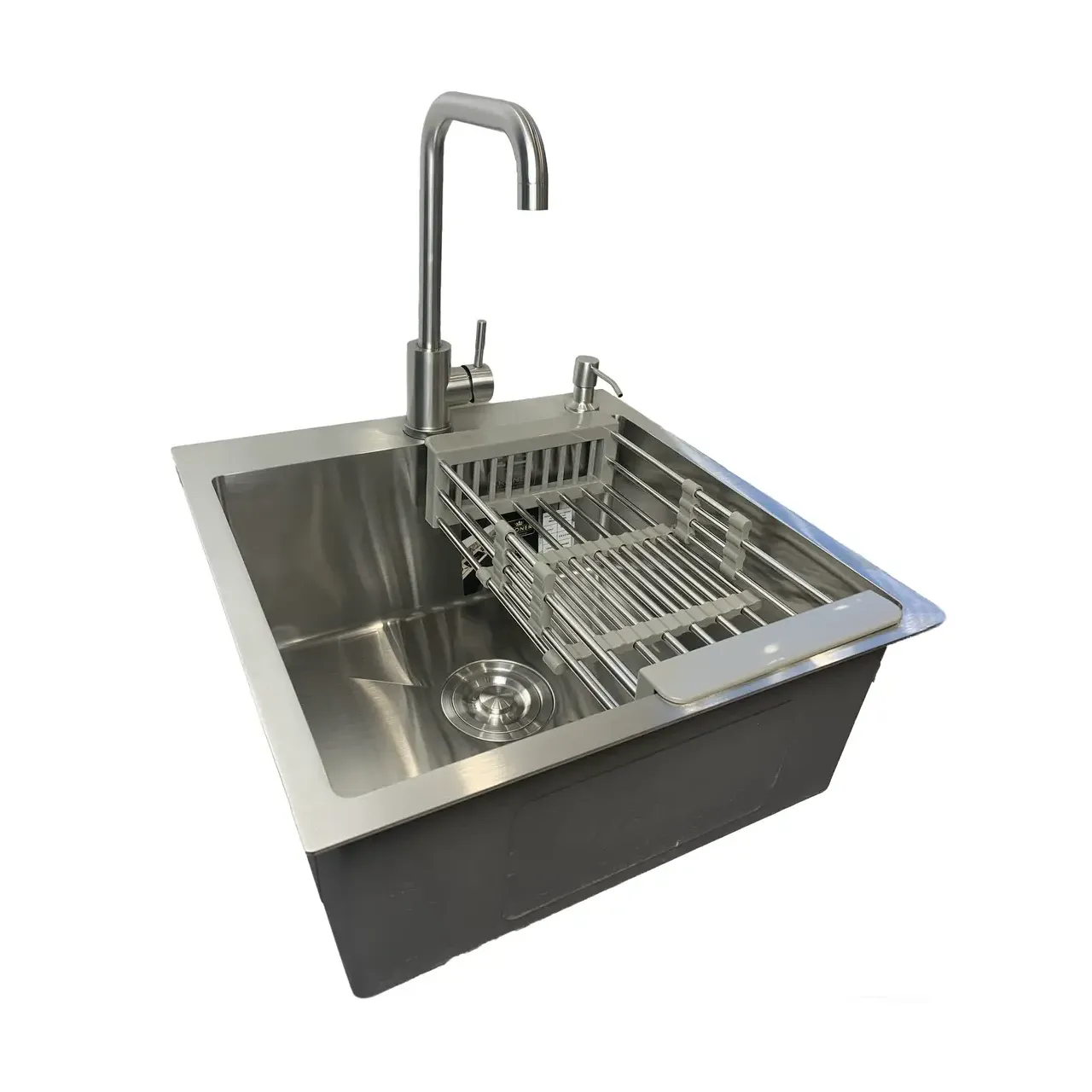 Комплект Kroner Мийка кухонна/дозатор/корзина/змішувач (KRP4IN1-2)