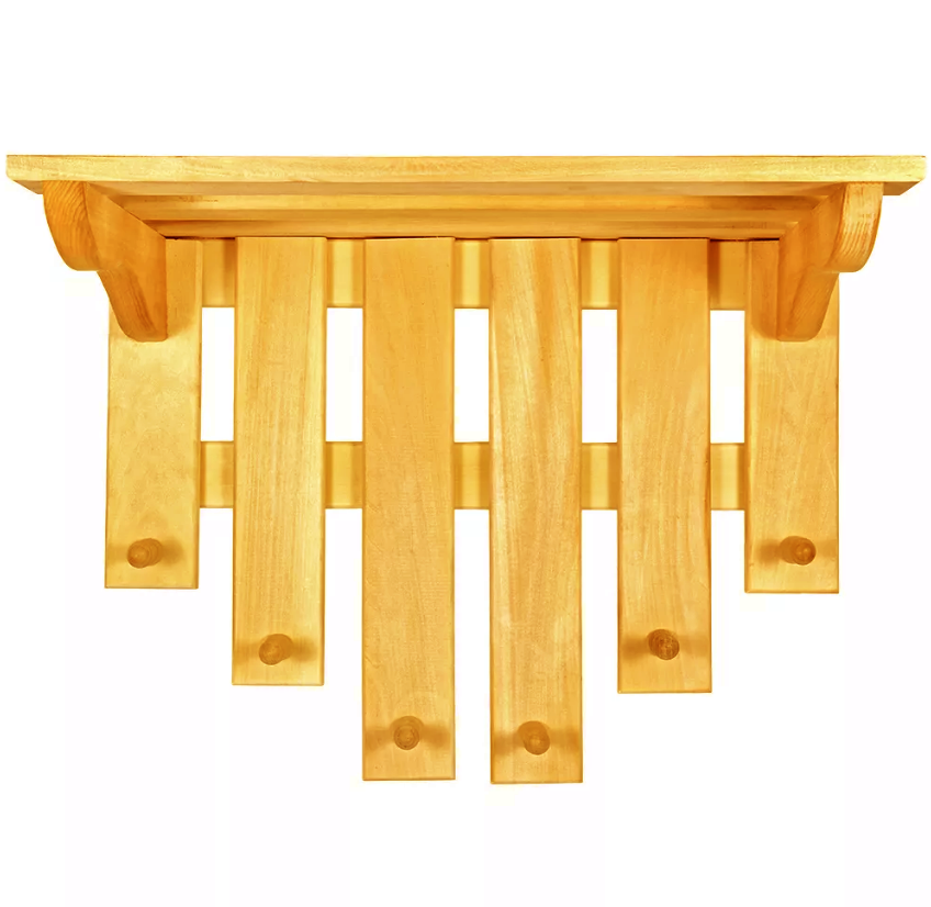 Вішалка банна з дерева Горобина Каррі (ВБА-001203)