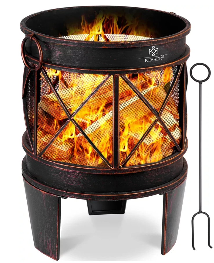 Чаша для огня KESSER из металла 44 л 45 см Коричневый