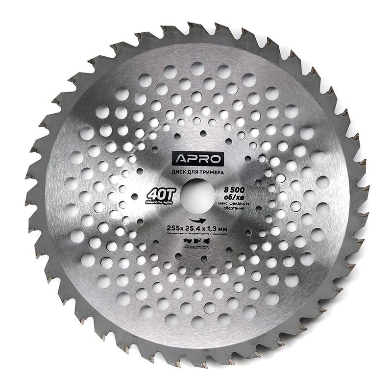 Диск для триммера Apro с твердосплавными напайками 40Т Curved (830804)
