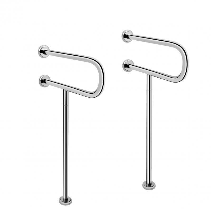 Поручень двойной для раковины Q-tap Freedom 520х900 Chrome QT229111CHR