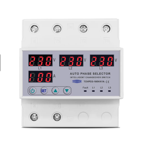 Реле выбора фаз TOMZN TOVPD3-100VAY 100А