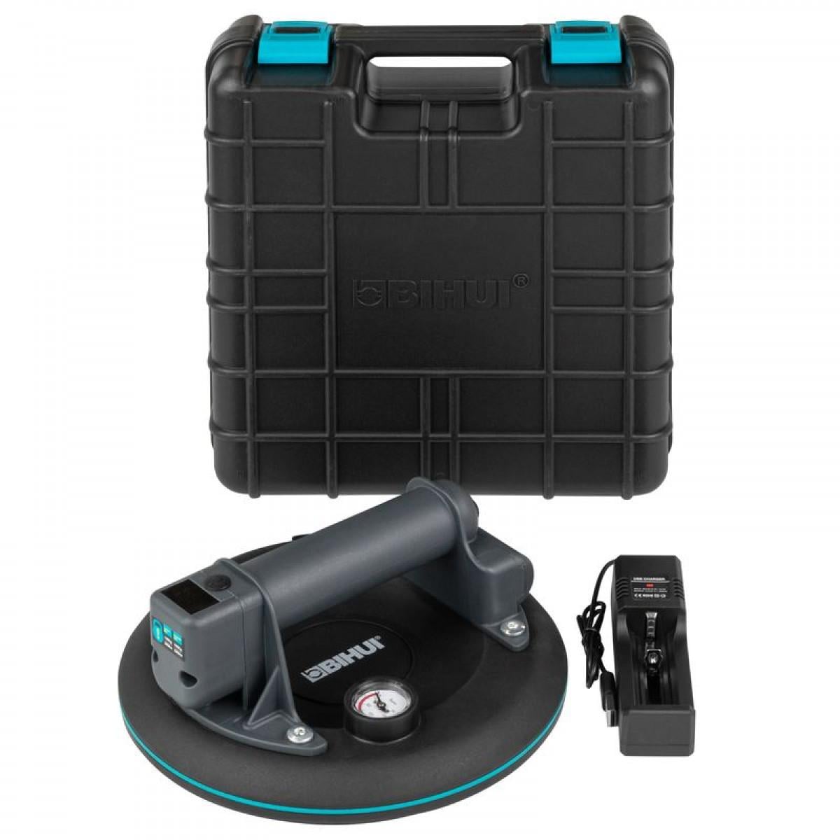 Присоска аккумуляторная BIHUI ROUND 203 мм с манометром (SCBA8)