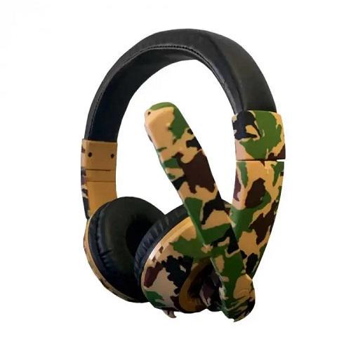 Наушники игровые ARMY-96 A с микрофоном проводные Camouflag