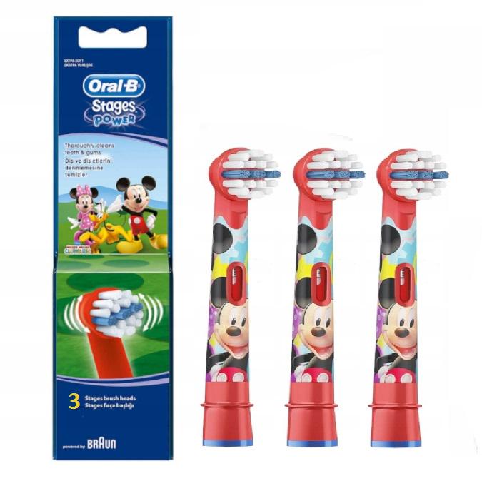 Насадки сменные Oral-B Stages Power Miki для детской зубной щетки 3 шт.