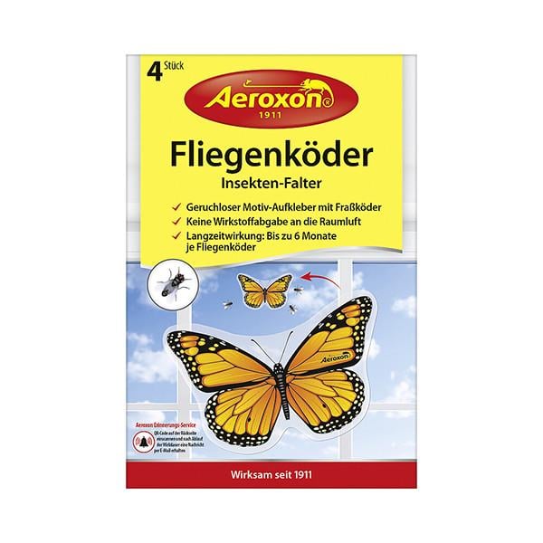 Приманка для мух Aeroxon Метелики 4 шт. 15 кв.м 105х65 мм (1504153387)
