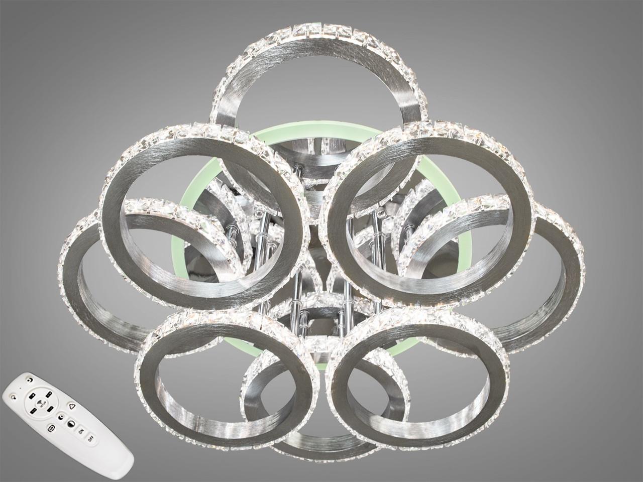 Люстра LED Diasha 8304/4 + 4 NEV HR RGB dim 110 W Хром