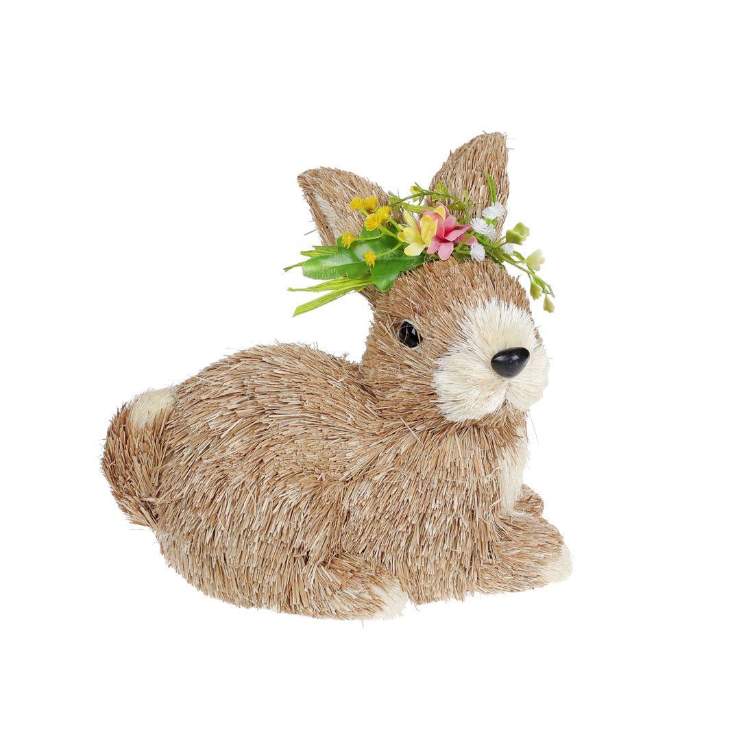 Фигура декоративная пасхальная BonaDi Кролик с цветком 23 см (NY27-901)