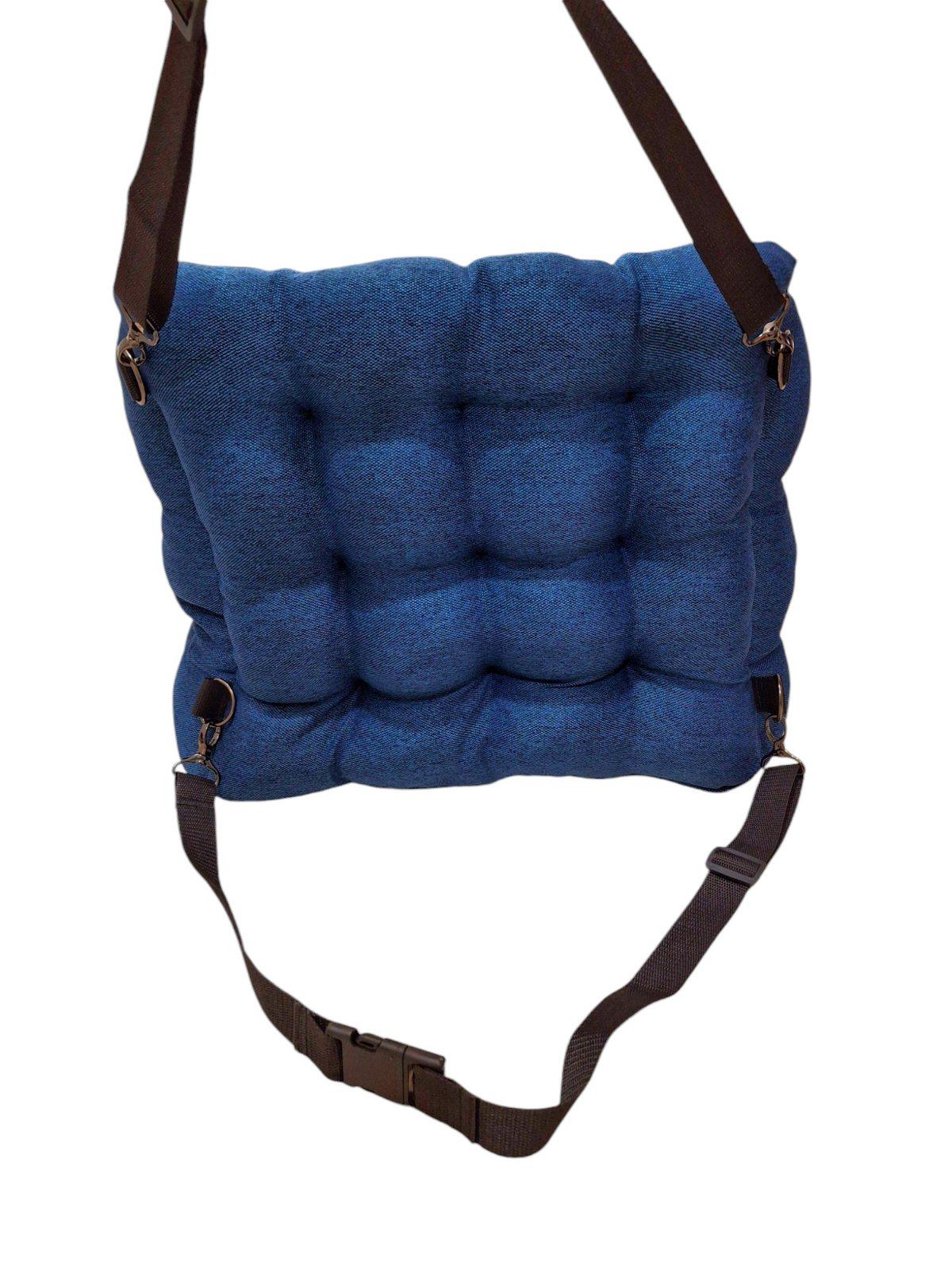 Автомобільне крісло для собак Huge and Tiny зі знімними ременями 50x45 см Синій - фото 5 Автомобільне крісло для собак Huge and Tiny зі знімними ременями 50x45 см Синій - фото 5