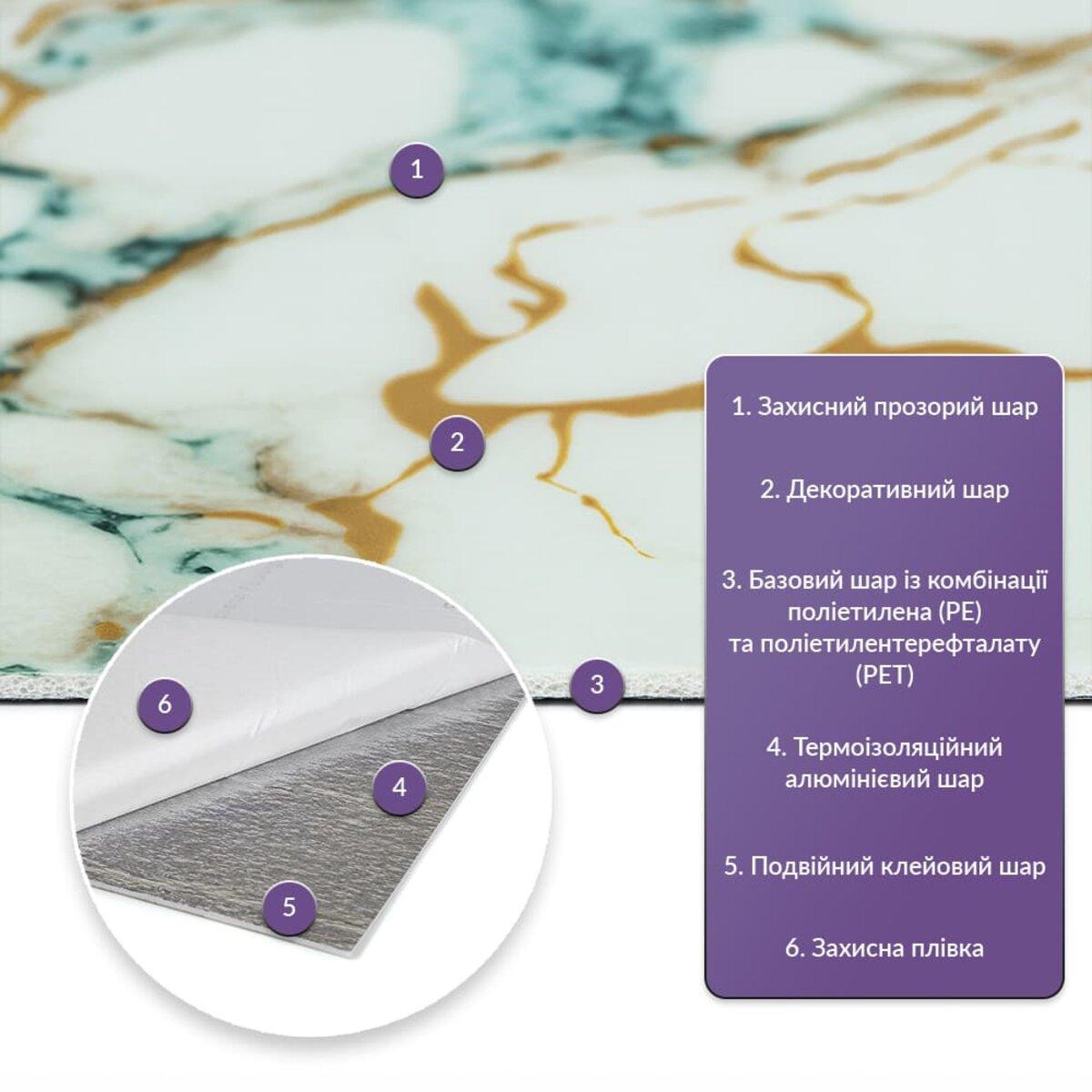 Плитка стінова самоклеюча у рулоні 600х3000х2 мм (SW-00002634) - фото 2 Плитка стінова самоклеюча у рулоні 600х3000х2 мм (SW-00002634) - фото 2