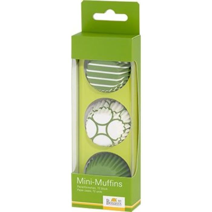 Набор форм для выпечки мини-мафинов RBV Birkmann Colour Splash 72 шт. 4,5 см Зеленый/Белый (33972153)