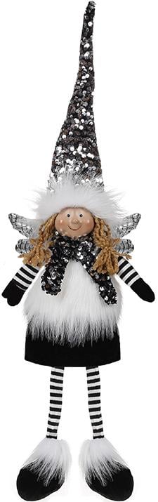 Игрушка мягкая Ангел сидячий 16х10х65 см Black&White