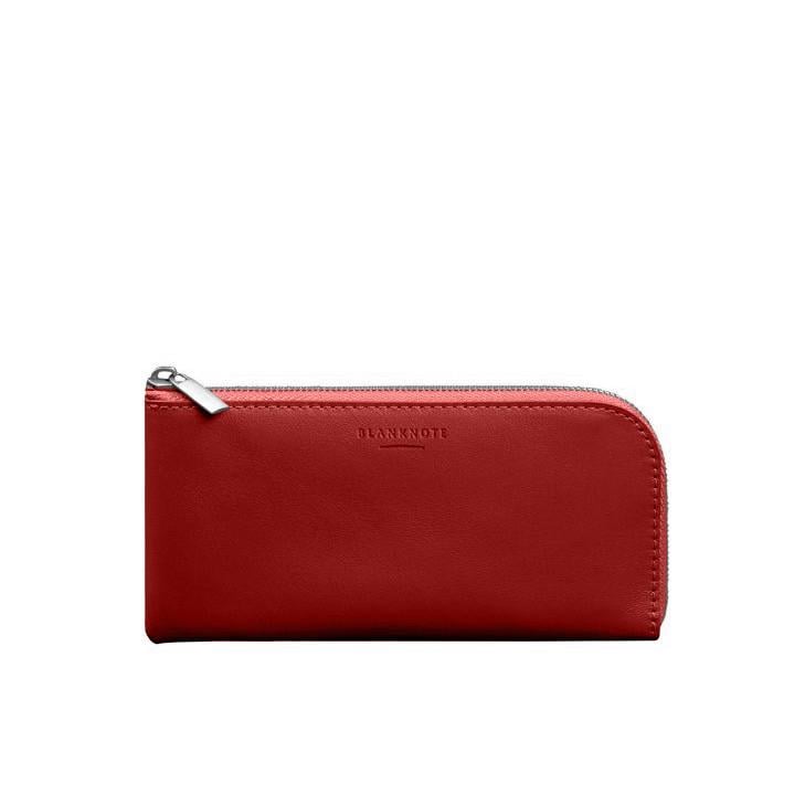 Портмоне-купюрник шкіряний на блискавці BlankNote 14.1 Червоний (A-028724)