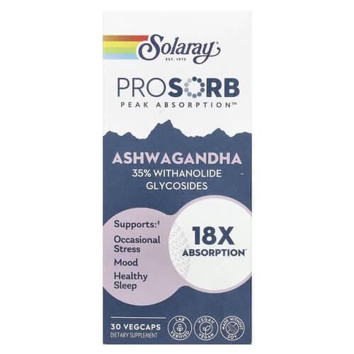 Ашваганда Solaray Ashwagandha 240 мг 30 veg capsules (SOR-41746)