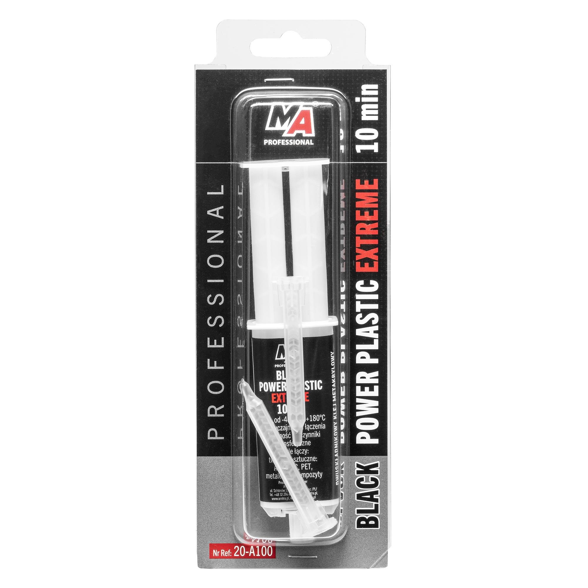 Клей эпоксидный пласт Moje AUTO в шприце 25 мл Черный (20-A100)