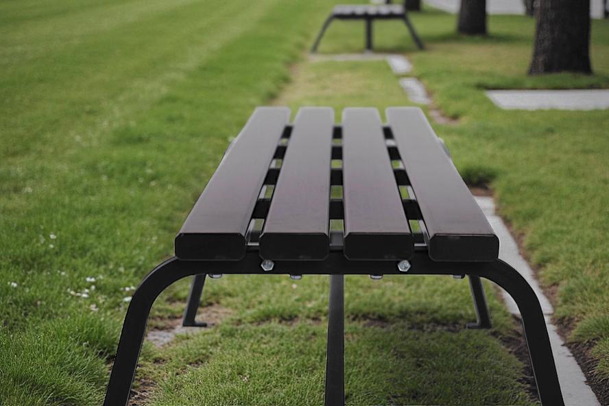 Лавка садова ТОБІ ШО без спинки для дачі/парку 1503х450х650 мм Графітово-чорний - фото 5 Лавка садова ТОБІ ШО без спинки для дачі/парку 1503х450х650 мм Графітово-чорний - фото 5