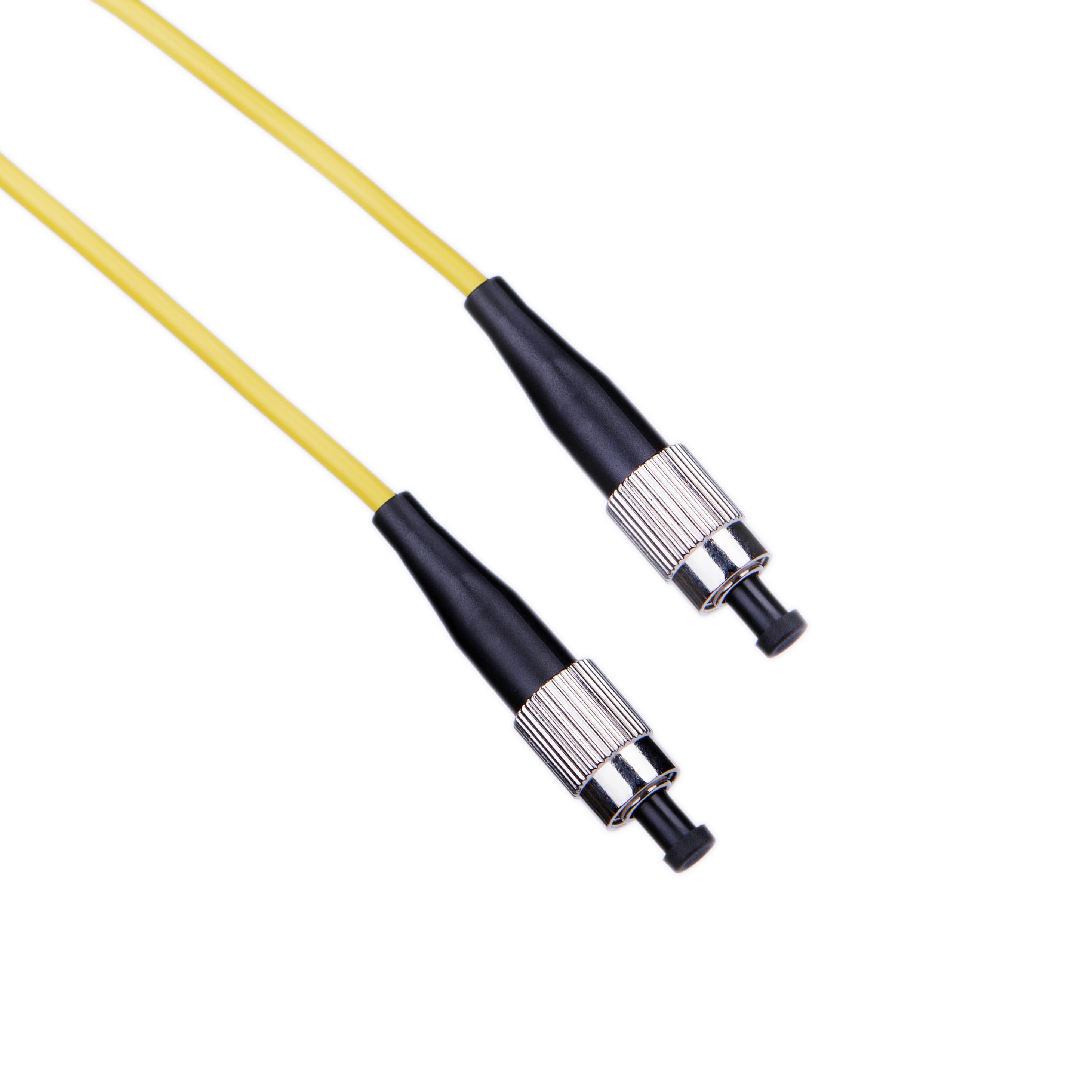 Патч-корд оптичний Simplex FC/UPC-FC/UPC LSZH Singlemode G.652.D (SM) 3 мм 15 м Жовтий (10295) - фото 4