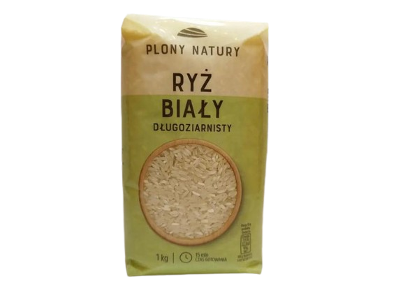 Рис довгозернистий Plony Natury Ryz Bialy 1 кг (19047625)