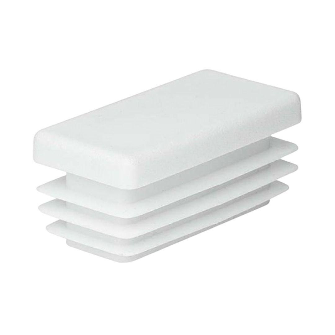 Заглушка для профильных труб пластиковая прямоугольная 100х50 мм Белая 1 шт. (2099221913/К0945)