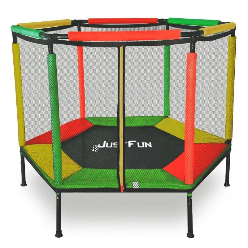 Батут-манеж Just Fun із захисною сіткою 140 см Colorfull (2467274055)