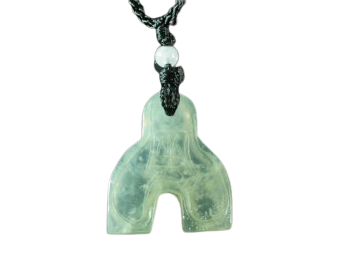 Амулет із каменю нефрит Успіх 2,8x2,5x0,4 см (t07832)