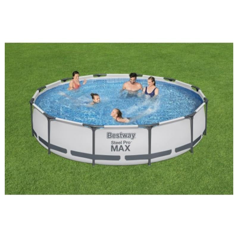 Бассейн с насосом Bestway Steel Pro MAX каркасный 3,66х0,76 м (MN5002) - фото 3 Бассейн с насосом Bestway Steel Pro MAX каркасный 3,66х0,76 м (MN5002) - фото 3