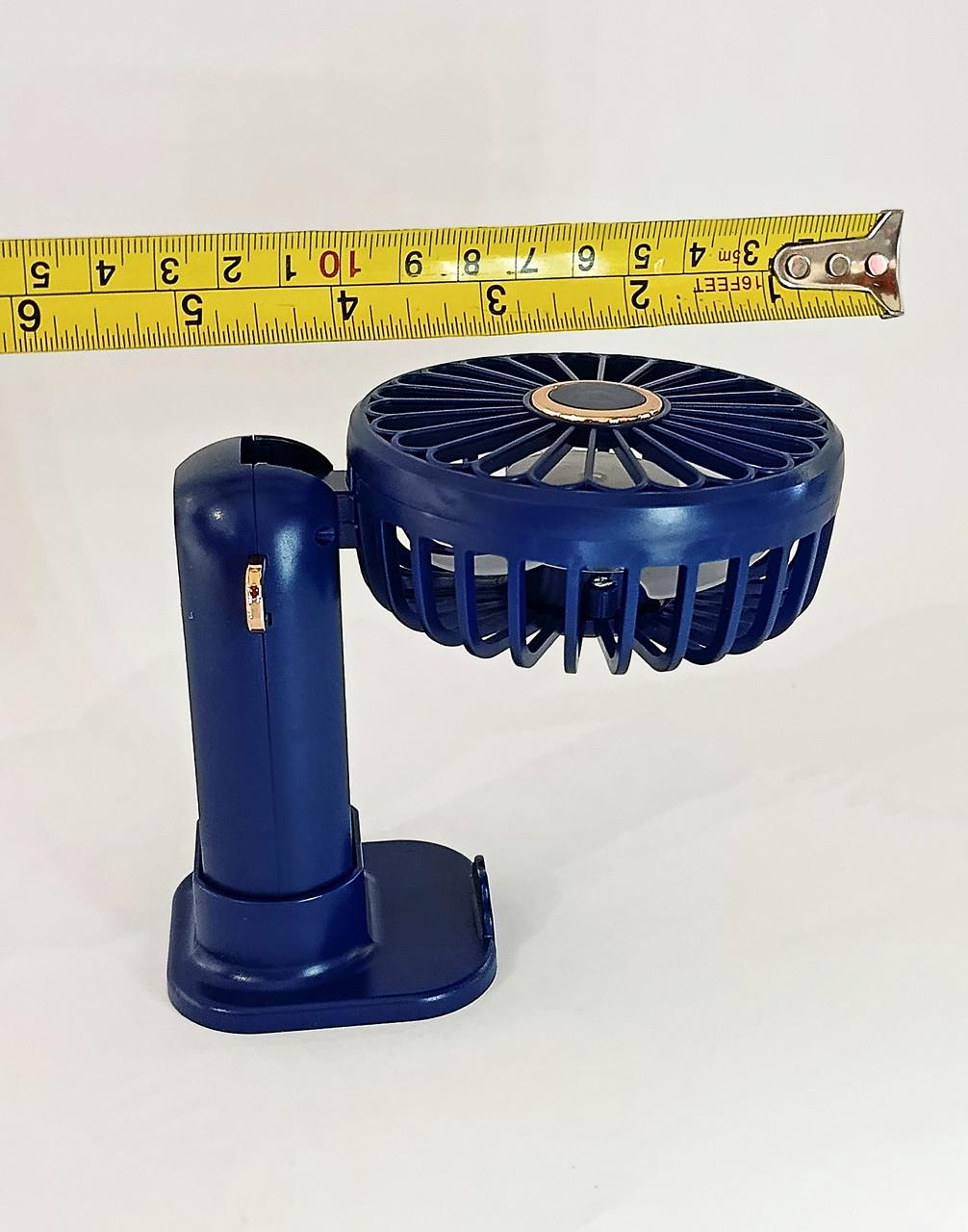 Вентилятор міні на акумуляторі Синій - фото 5 Вентилятор міні на акумуляторі Синій - фото 5