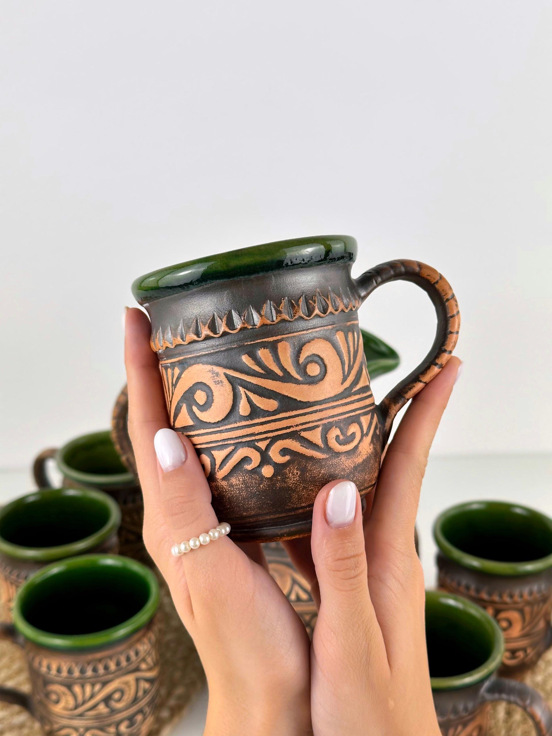 Набір глиняного посуду для компоту Гражда на 6 чоловік Коричневий (17019-29) - фото 8