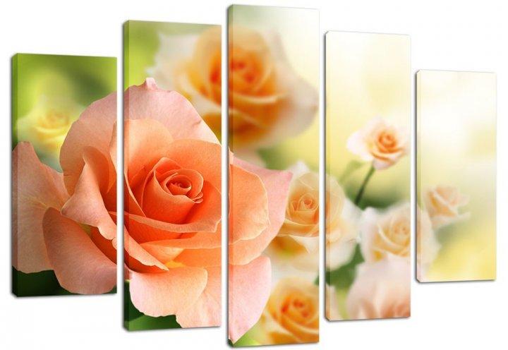 Картина модульная на холсте DK Нежные розы 108x80 см (PLM5-121)