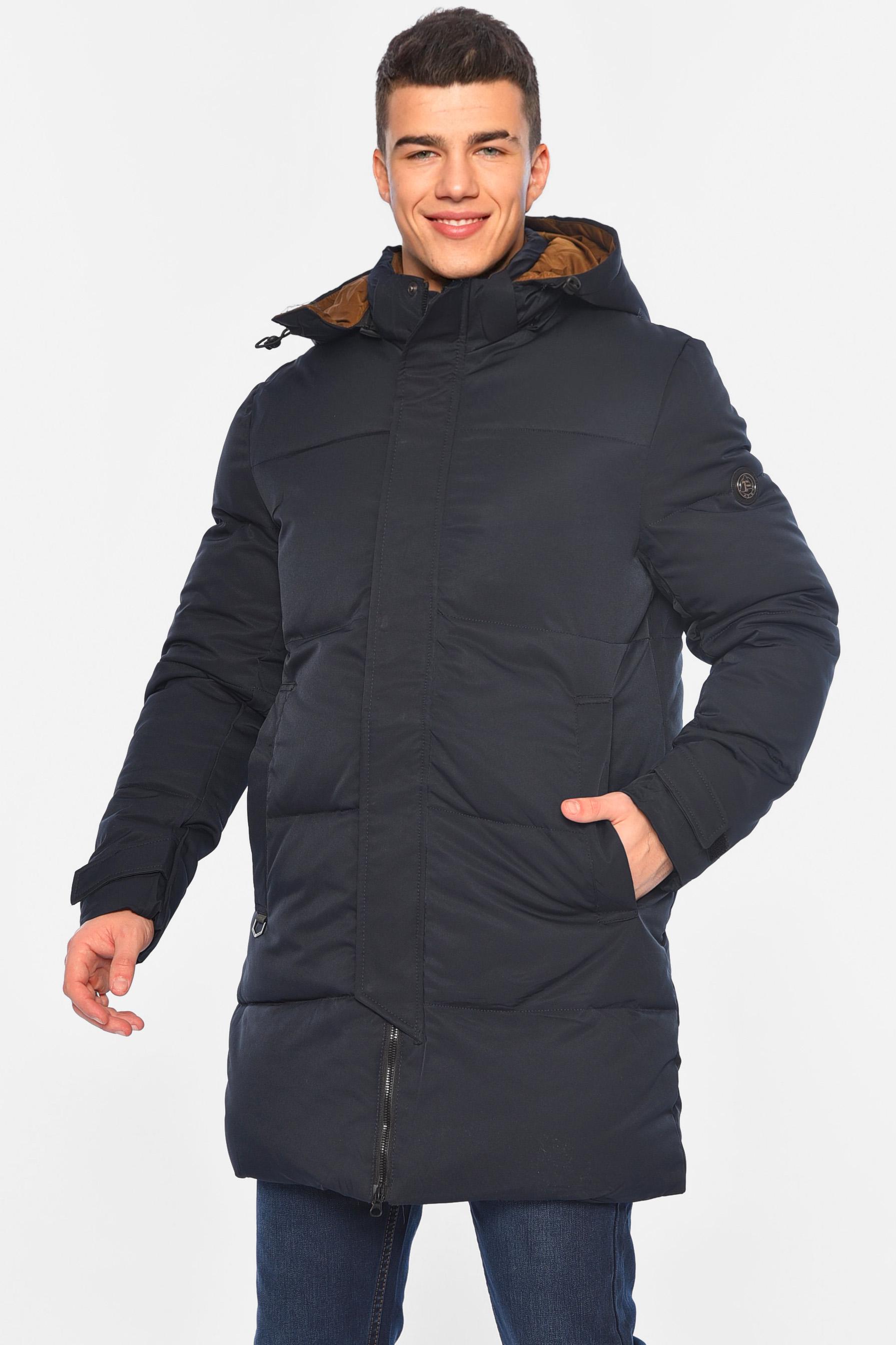 Куртка мужская удлиненная еврозима 4XL Темно-синий (196065) Куртка мужская удлиненная еврозима 4XL Темно-синий (196065)