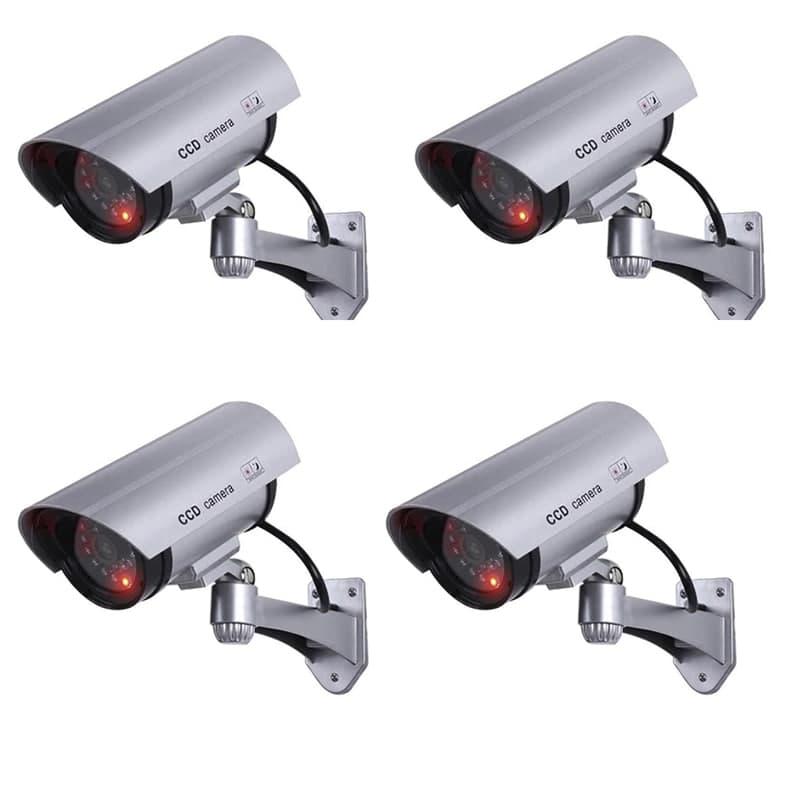 Комплект 4 шт муляжей камер видеонаблюдения Borofone Dummy IR 1100 Серый (3079/3Т4) Комплект 4 шт муляжей камер видеонаблюдения Borofone Dummy IR 1100 Серый (3079/3Т4)