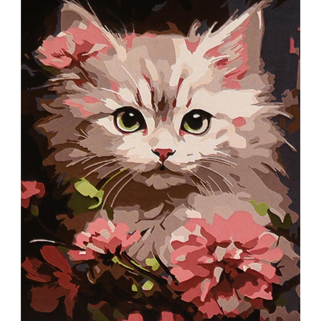 Картина по номерам Strateg Премиум Пушистое счастье 30х40 см (SS1199)