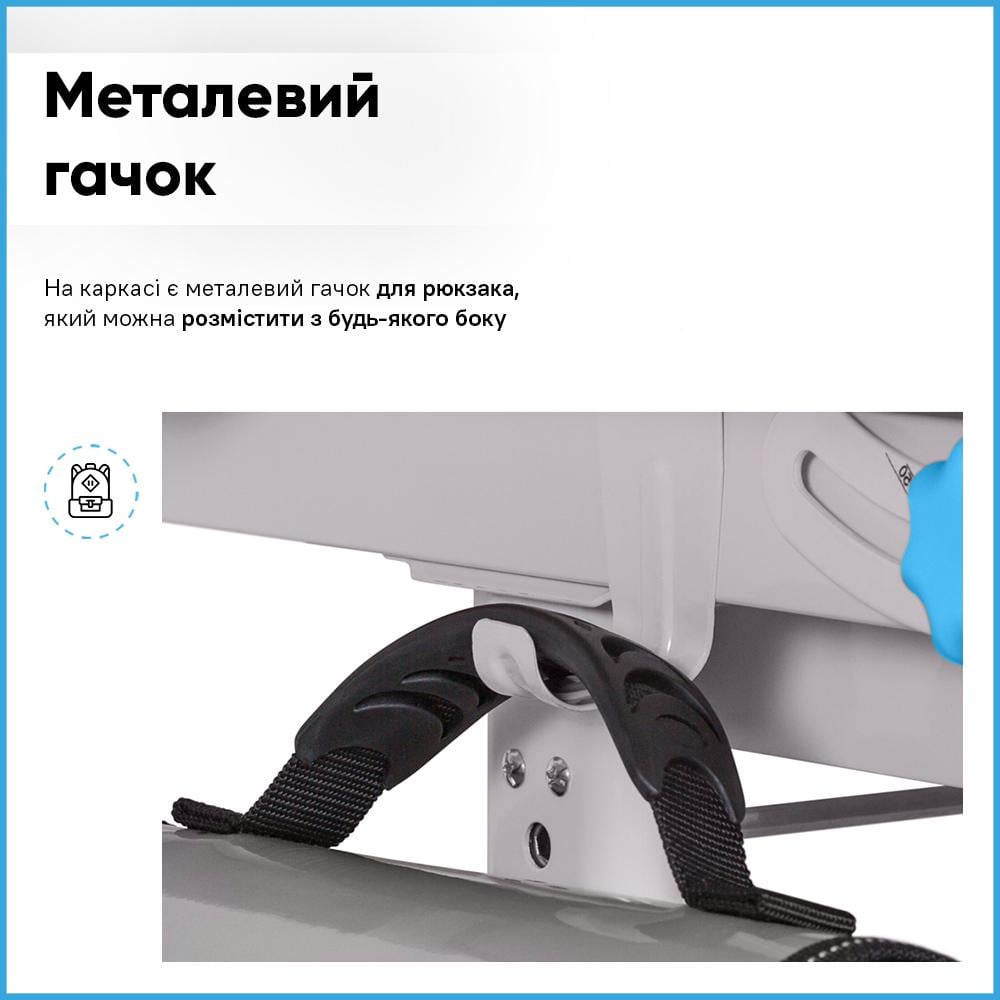 Парта детская школьная со стулом Evo-Kids BD-04 B XL Teddy с лампой Голубой - фото 10 Парта детская школьная со стулом Evo-Kids BD-04 B XL Teddy с лампой Голубой - фото 10